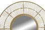 DKD Home Decor Espejo Bambú Cristal 80x80 Natural