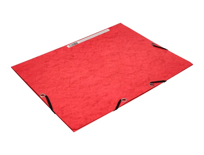 Q-connect Carpeta Solapas Gomas KF02165 Simil Prespán A4 320x243 mm Rojo