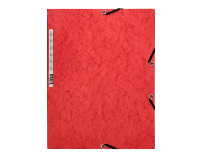 Q-connect Carpeta Solapas Gomas KF02165 Simil Prespán A4 320x243 mm Rojo
