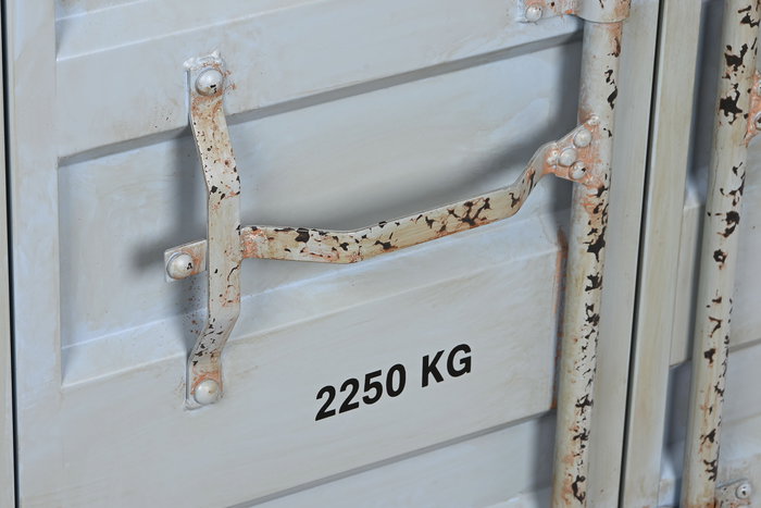 DKD Home Decor Estantería Vintage Contenedor Azul Celeste 44 x 168.5 x 87 cm Metal y MDF con 2 Puertas DKD Home Decor Estantería Vintage Contenedor Azul Celeste 44 x 168.5 x 87 cm Metal y MDF con 2 Puertas