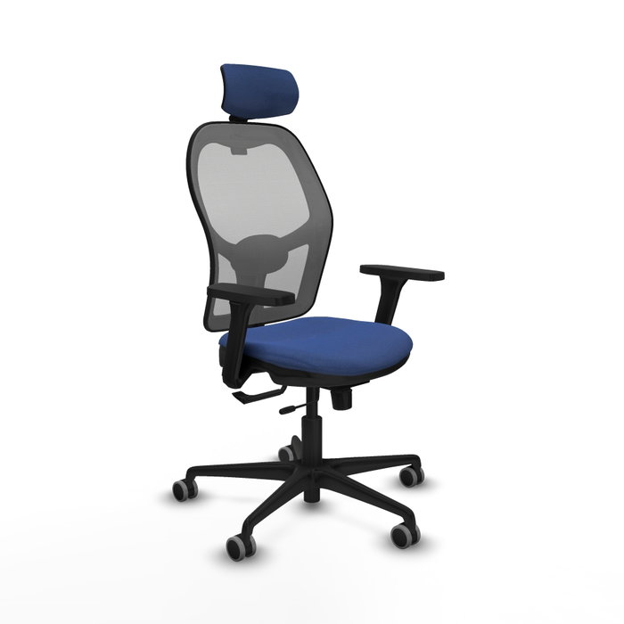 PIQUERAS Y CRESPO Silla de oficina Jorquera con Mecanismo Sincro/Traslack Azul y Gris PIQUERAS Y CRESPO Silla de oficina Jorquera con Mecanismo Sincro/Traslack Azul y Gris