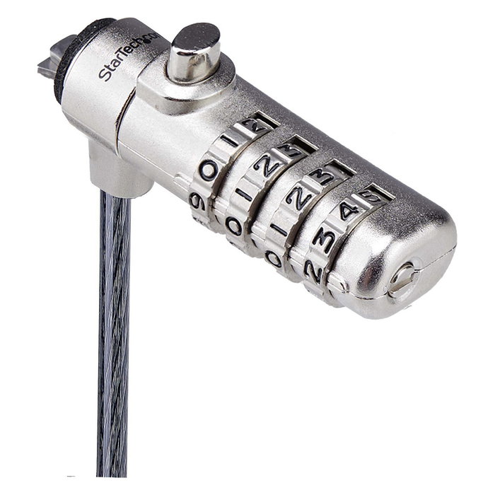 StarTech Cable Lock para Laptop Nano, 6.6 Pies / 2 Metros, Bloqueo de Seguridad, KLck