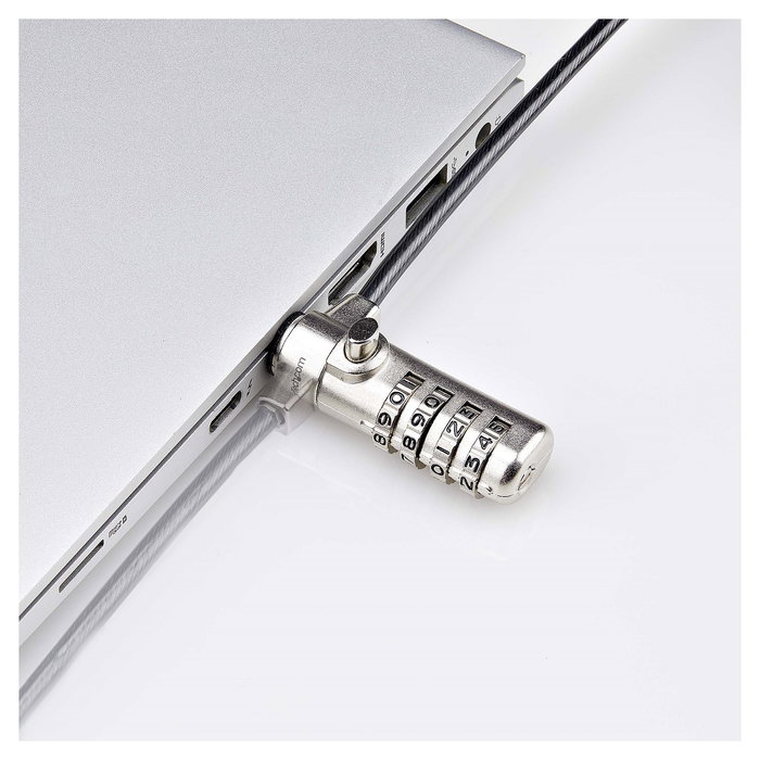 StarTech Cable Lock para Laptop Nano, 6.6 Pies / 2 Metros, Bloqueo de Seguridad, KLck