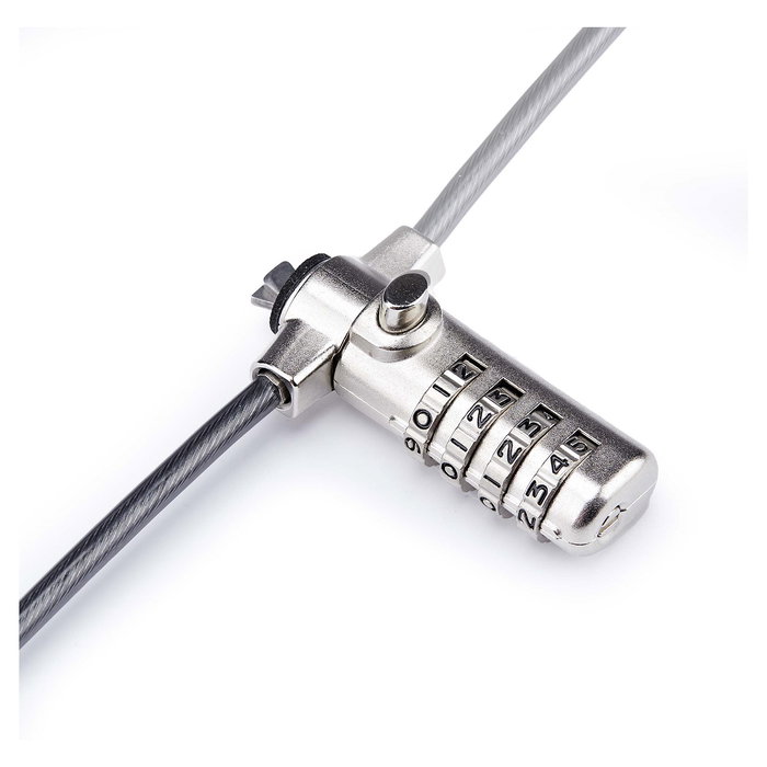 StarTech Cable Lock para Laptop Nano, 6.6 Pies / 2 Metros, Bloqueo de Seguridad, KLck