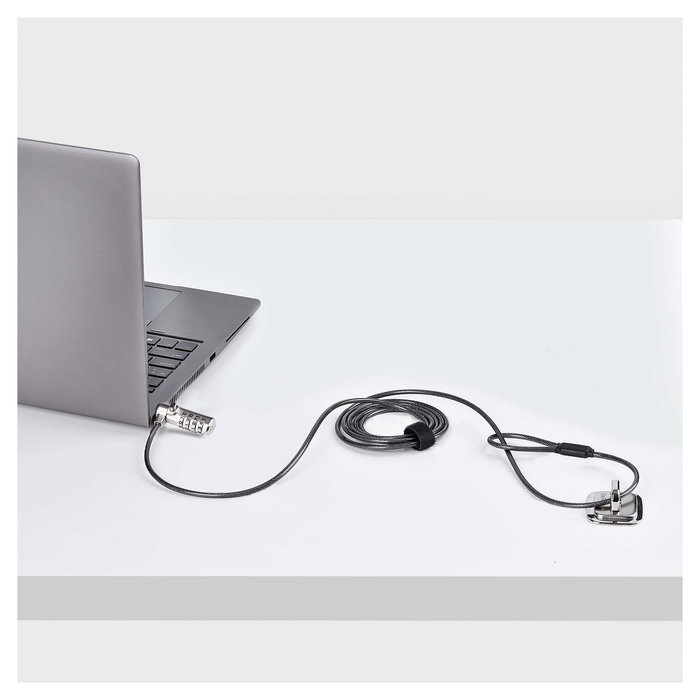 StarTech Cable Lock para Laptop Nano, 6.6 Pies / 2 Metros, Bloqueo de Seguridad, KLck