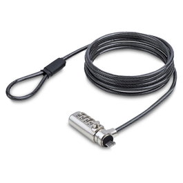 StarTech Cable Lock para Laptop Nano, 6.6 Pies / 2 Metros, Bloqueo de Seguridad, KLck