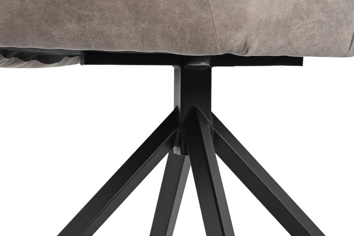 DKD Home Decor Silla de Microfibra y Metal Gris