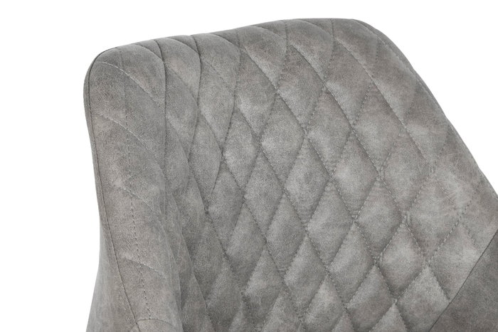 DKD Home Decor Silla de Microfibra y Metal Gris