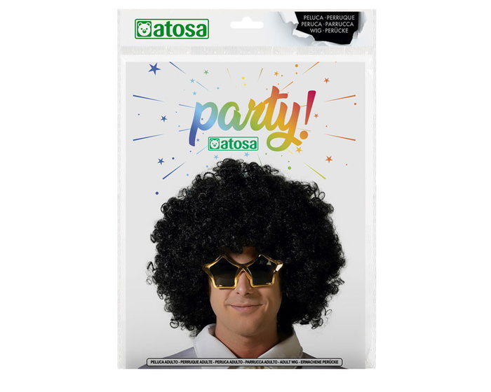 Peluca Afro Morena Negro 180g Peluca Afro Morena Negro 180g