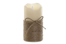 DKD Home Decor Vela LED de Cera Parafina con Movimiento
