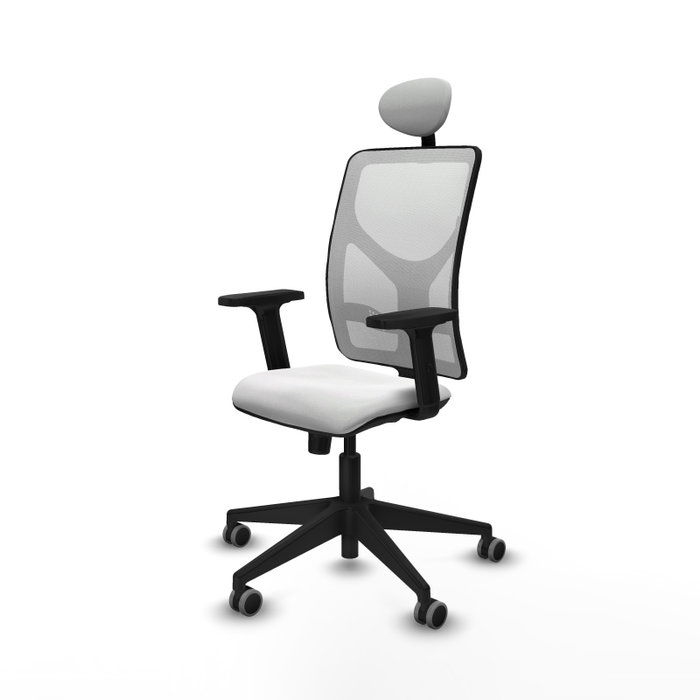 PIQUERAS Y CRESPO Silla de oficina Motilla Blanca con Mecanismo Sincro PIQUERAS Y CRESPO Silla de oficina Motilla Blanca con Mecanismo Sincro