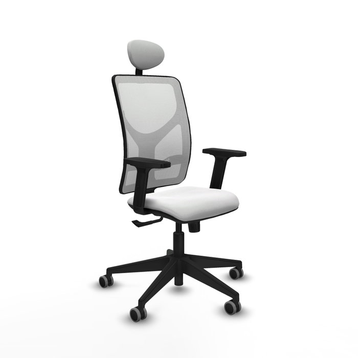 PIQUERAS Y CRESPO Silla de oficina Motilla Blanca con Mecanismo Sincro PIQUERAS Y CRESPO Silla de oficina Motilla Blanca con Mecanismo Sincro