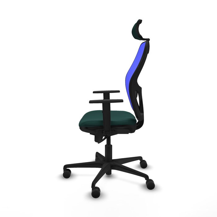 PIQUERAS Y CRESPO Silla de oficina Jorquera con mecanismo Sincro, Verde botella y Azul PIQUERAS Y CRESPO Silla de oficina Jorquera con mecanismo Sincro, Verde botella y Azul