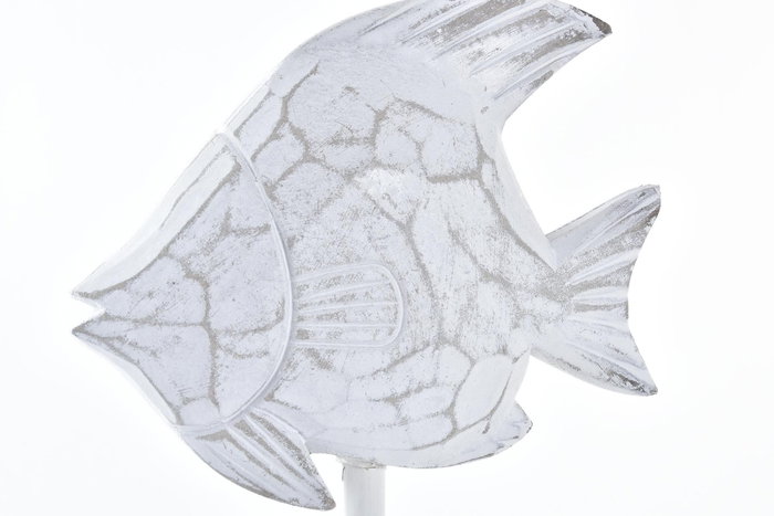 DKD Home Decor Decoración MDF Decapé Caracola y Pez Surtido de 2 DKD Home Decor Decoración MDF Decapé Caracola y Pez Surtido de 2