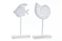 DKD Home Decor Decoración MDF Decapé Caracola y Pez Surtido de 2