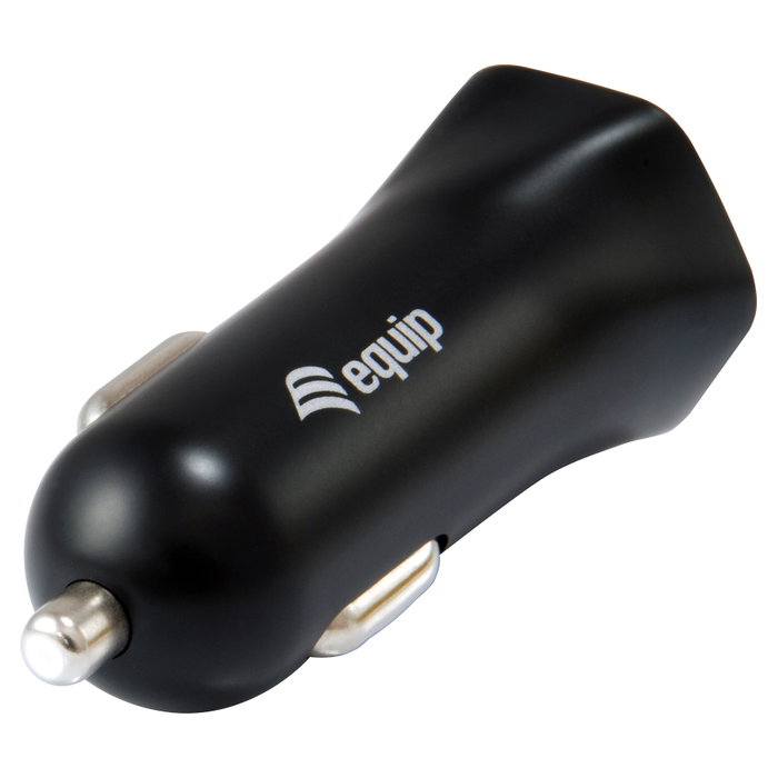 Equip Cargador de Coche Dual 2xUSB 12W Negro Equip Cargador de Coche Dual 2xUSB 12W Negro