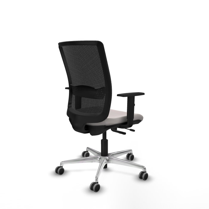 PIQUERAS Y CRESPO Silla de oficina Haches con mecanismo Sincro/Traslack Blanco y Negro