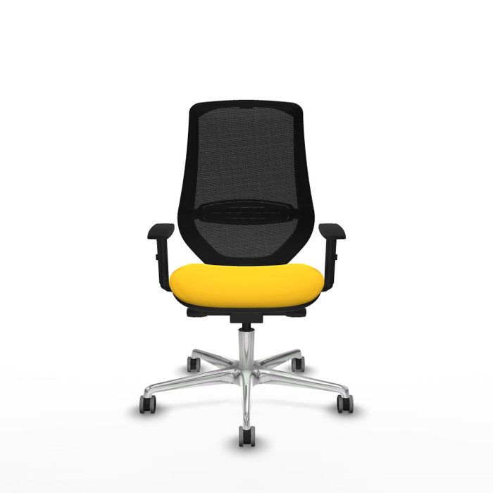 PIQUERAS Y CRESPO Silla de oficina Mardos con mecanismo Sincro/Traslack, Amarillo y Negro PIQUERAS Y CRESPO Silla de oficina Mardos con mecanismo Sincro/Traslack, Amarillo y Negro