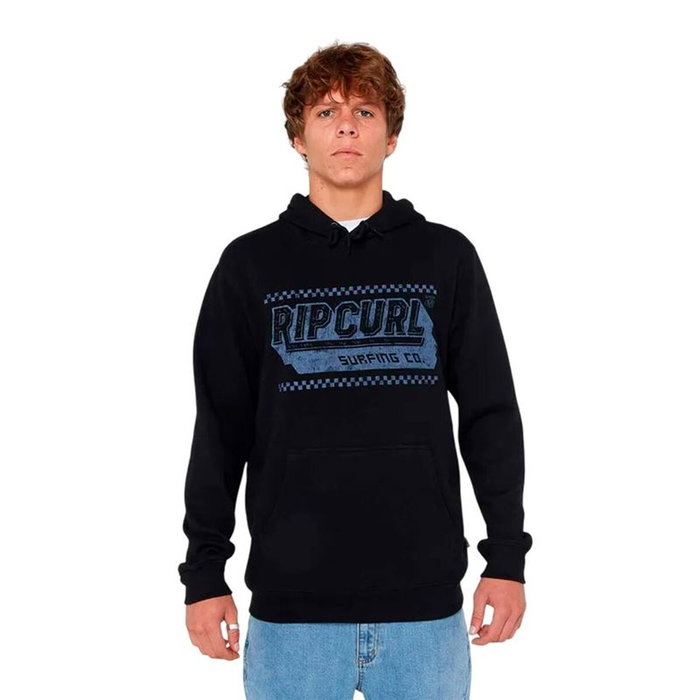 Sudadera con Capucha Hombre Rip Curl Down The Line Hood Negro S Sudadera con Capucha Hombre Rip Curl Down The Line Hood Negro S