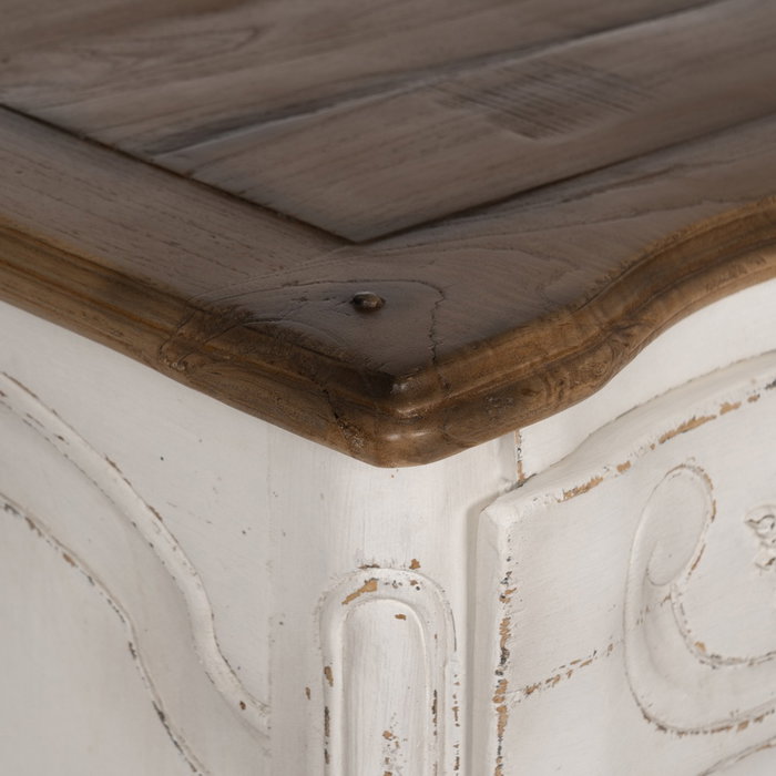 Cómoda Madera Mindi Dormitorio 130 X 45 X 85 cm Cómoda Madera Mindi Dormitorio 130 X 45 X 85 cm