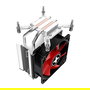 Xilence I402 Cooler para CPU, Intel Sockets LGA 1700/1200/1151, 2 Tubos de Calor, Ventilador de 92 mm, 600-2200 RPM, TDP 130W - Negro/Rojo/Plata