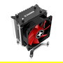 Xilence I402 Cooler para CPU, Intel Sockets LGA 1700/1200/1151, 2 Tubos de Calor, Ventilador de 92 mm, 600-2200 RPM, TDP 130W - Negro/Rojo/Plata