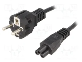 ESPE Cable de alimentación H03VV-F 3x0,75mm2 CEE 7/7 a IEC C5, 1,5m