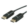 ROLINE 14.01.3491 Cable DisplayPort 1.4 Macho-Macho 15 m - Negro, Resolución 8K 7680x4320 a 60 Hz