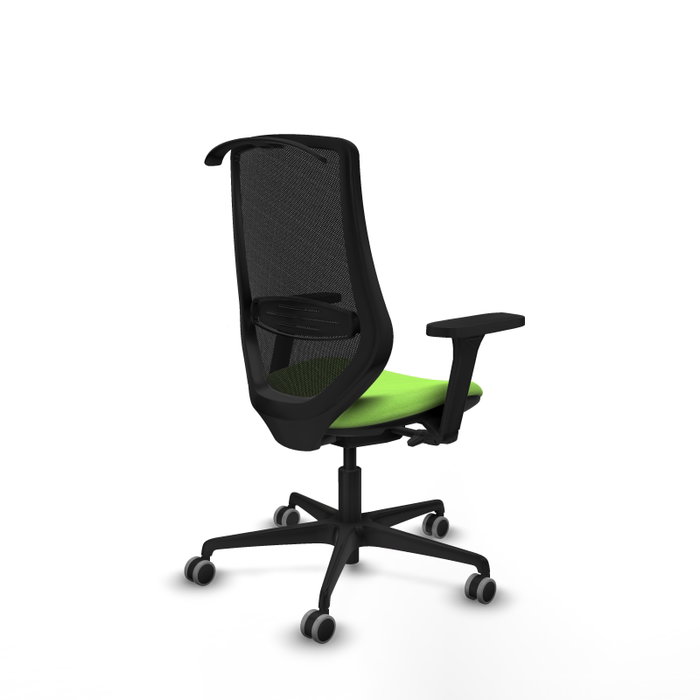 PIQUERAS Y CRESPO Silla de oficina Mardos con mecanismo Sincro/Traslack, Pistacho/Negro