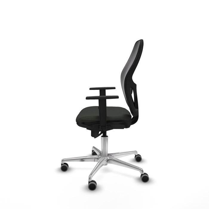 PIQUERAS Y CRESPO Silla de oficina Jorquera con mecanismo Sincro, Tela Negra PIQUERAS Y CRESPO Silla de oficina Jorquera con mecanismo Sincro, Tela Negra