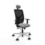PIQUERAS Y CRESPO Silla de Oficina Motilla con Mecanismo Sincro/Traslack Gris/Negro