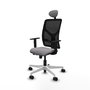PIQUERAS Y CRESPO Silla de Oficina Motilla con Mecanismo Sincro/Traslack Gris/Negro