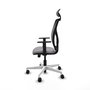 PIQUERAS Y CRESPO Silla de Oficina Motilla con Mecanismo Sincro/Traslack Gris/Negro