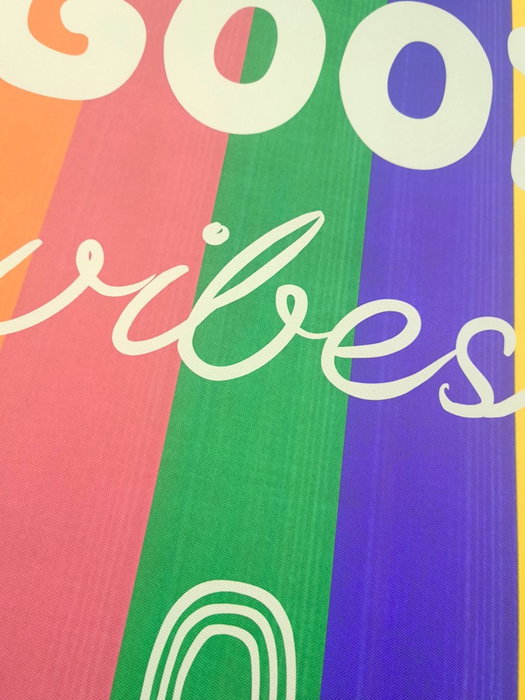 DKD Home Decor Cuadro Lienzo Good Vibes Surtido de 2 Piezas