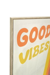 DKD Home Decor Cuadro Lienzo Good Vibes Surtido de 2 Piezas