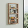 Hanah Home Estantería de Pared Pino Atlántico 43.2 cm Ancho x 80 cm Alto x 9 cm Profundidad