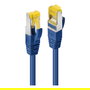 LINDY 47280 Cable Patch Cat6A S/FTP LSZH Rohkabel, Azul, 3.00m