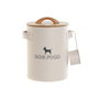 DKD Home Decor Bote de Metal y Bambú 4L Beige Natural