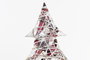 DKD Home Decor Árbol de Navidad Natural Blanco Ratán LED 10 x 50 x 40 cm