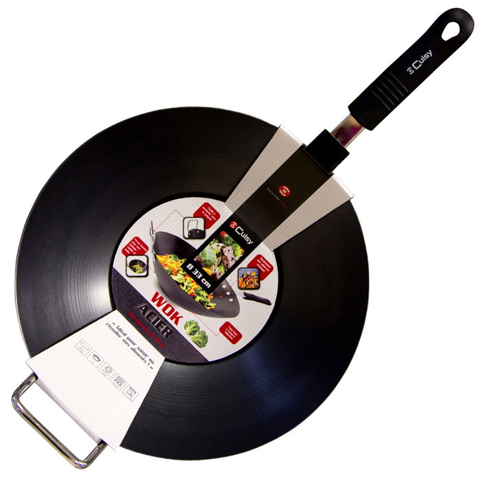 Cook Concept Wok de Acero Inoxidable de 33 cm