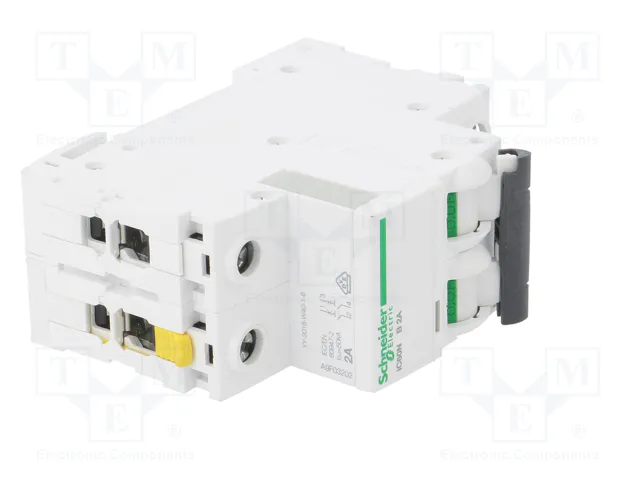SCHNEIDER ELECTRIC Interruptor magnetotérmico iC60N 2A 2P Característica B SCHNEIDER ELECTRIC Interruptor magnetotérmico iC60N 2A 2P Característica B