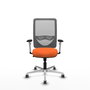 PIQUERAS Y CRESPO Silla de oficina Zulema Naranja y Gris