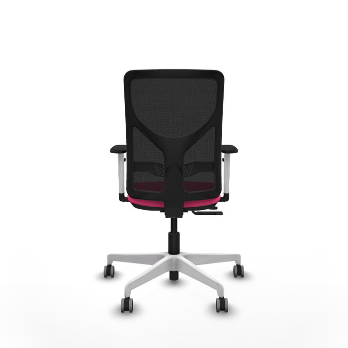 PIQUERAS Y CRESPO Silla de oficina Motilla Rosa y Negro con mecanismo Sincro/Traslack