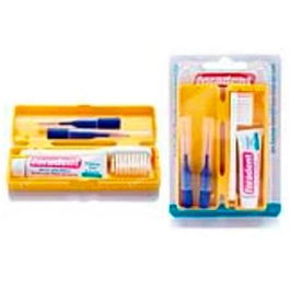ORADENT Set De Viaje + Cepillo Interdental con Pasta y Dos Interdentales - Kit Higiene Bucal Compacto para Viajes