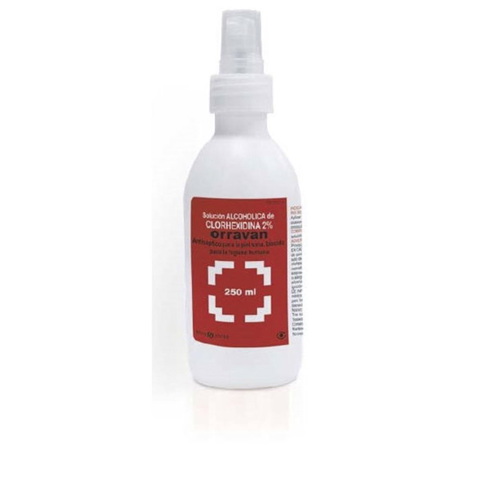 Orravan Clorhexidina 2% Spray 250 ml Desinfectante Piel y Mucosas Orravan Clorhexidina 2% Spray 250 ml Desinfectante Piel y Mucosas