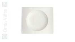 Villeroy & Boch Hot Wave Plato llano 15x13 cm, Colección Hot Wave, Vajilla moderna, Color moka (Set de 12)