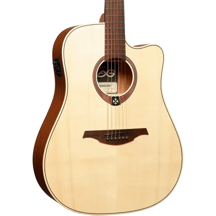 LAG Guitarra Acústica Electroacústica Dreadnought Cutaway Tramontane 70 A/C - Natural