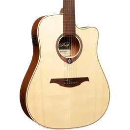 LAG Guitarra Acústica Electroacústica Dreadnought Cutaway Tramontane 70 A/C - Natural