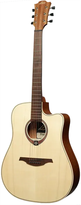 LAG Guitarra Acústica Electroacústica Dreadnought Cutaway Tramontane 70 A/C - Natural