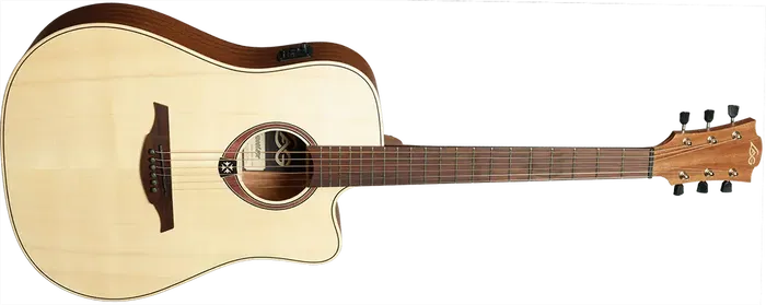 LAG Guitarra Acústica Electroacústica Dreadnought Cutaway Tramontane 70 A/C - Natural